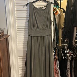 Loft maxi dress olive color size large